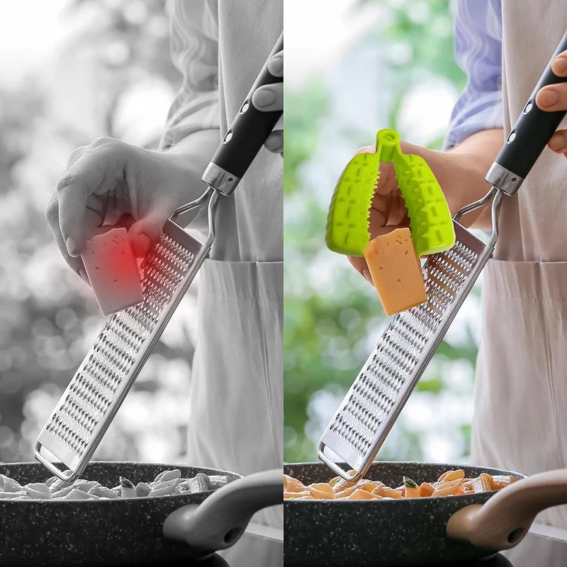 3-Pack Finger Guards for Cutting-Reusable Kitchen Protectors for Vegetables, Potato, Onion & Garlic, Anti-Cut Gloves