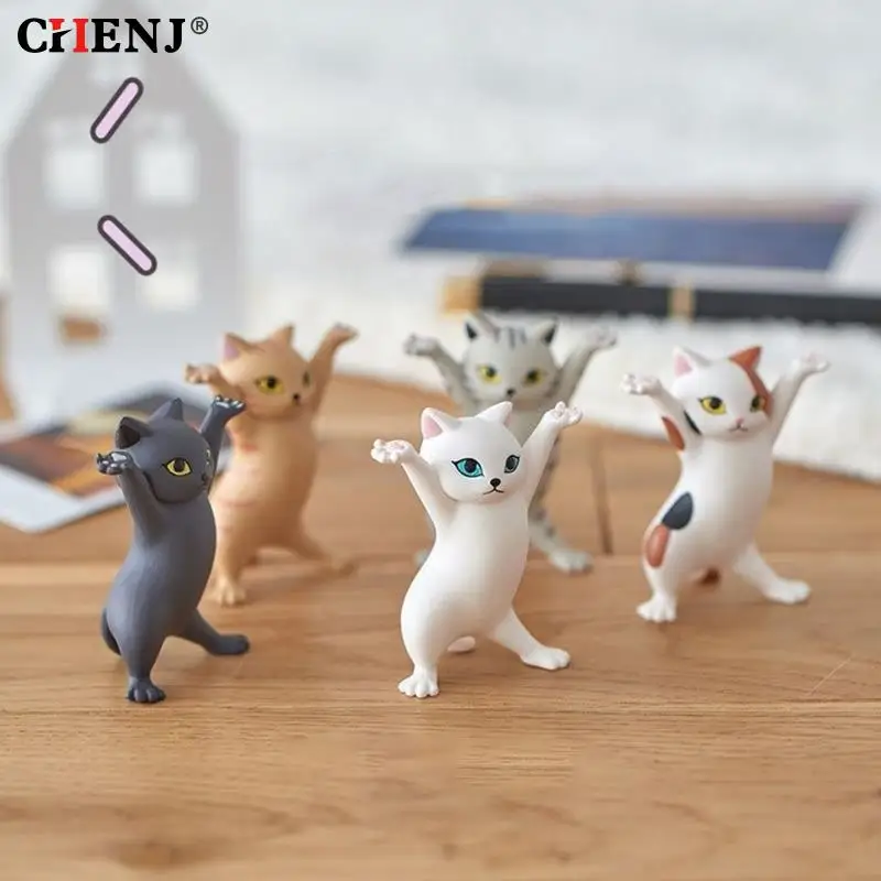 Pen Holder Stand For Pens Cat Cute Desk Accessories Organizer Funny Penholder Student Stationery Mini Ornament Office Storage