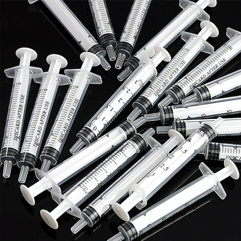 Syringe 10-100Pcs 3ML Plastic Injectors Pets Feeding Health Tool Analyze Disposable Nutrient