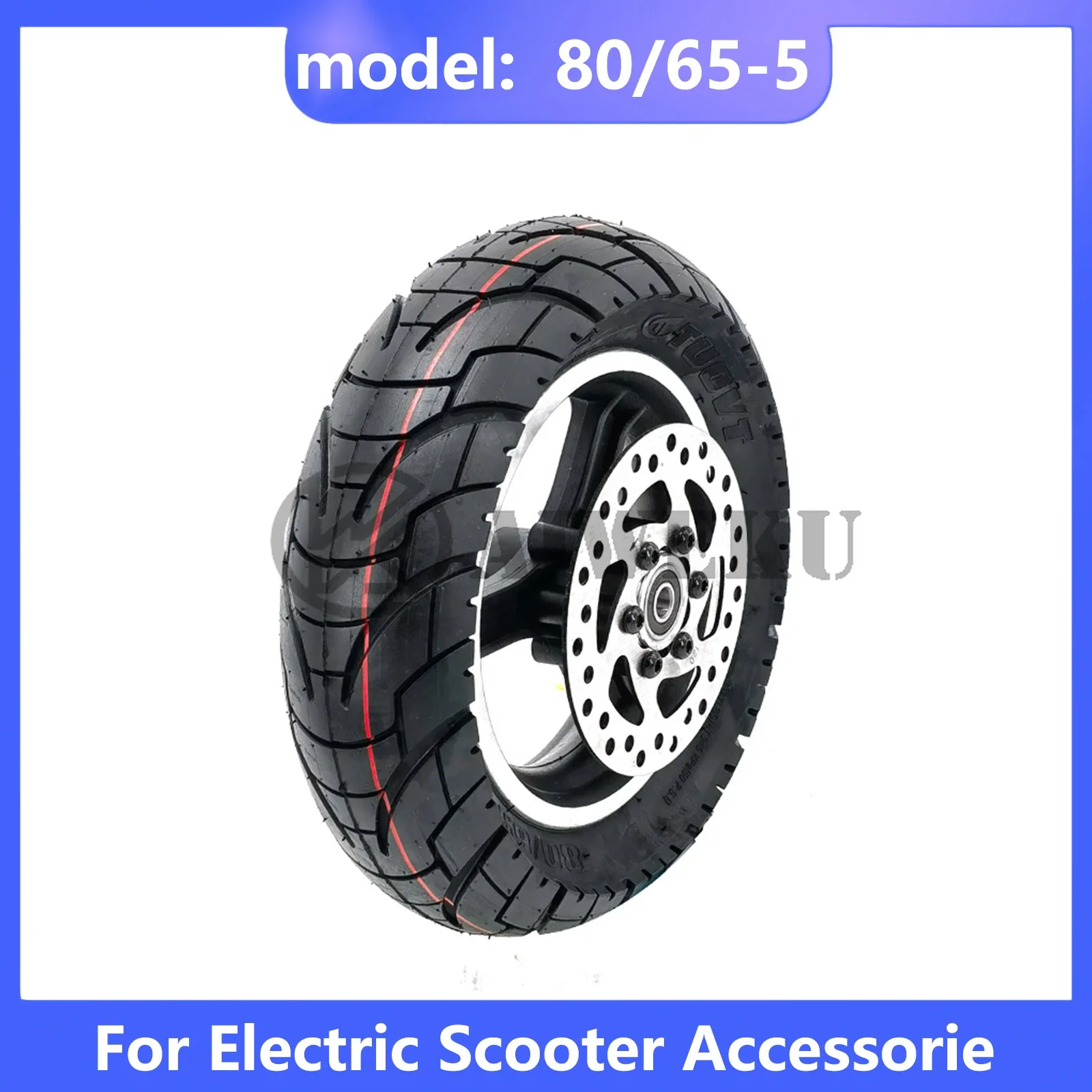 Pneumatico Esterno 80/65-6 Per Monopattino Elettrico Kugoo M4, M4 Pro, 10 Pollici, Gomma Antiscivolo, Sostituzione Ruota