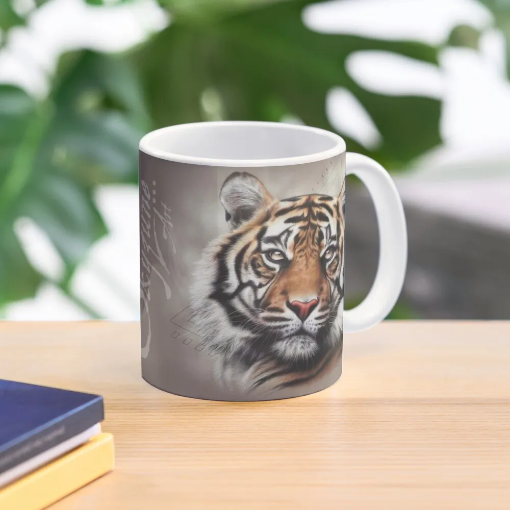 

KATECHEO - tiger painting, tiger painting Coffee Mug Tea And Cups Tourist Funny Cups Mug