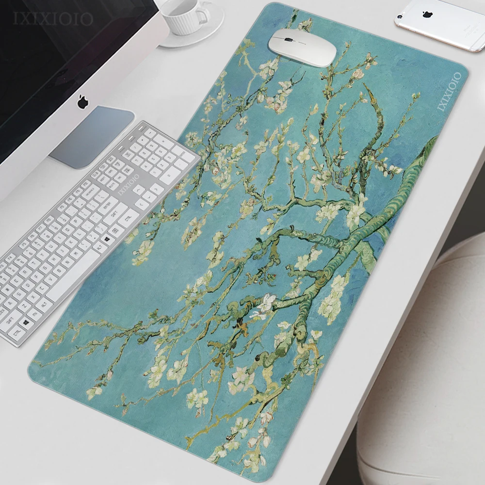 

Van Gogh Art Mouse Pad Gaming XL Custom Large Home Mousepad XXL MousePads Playmat Soft Non-Slip Natural Rubber PC Mouse Mats