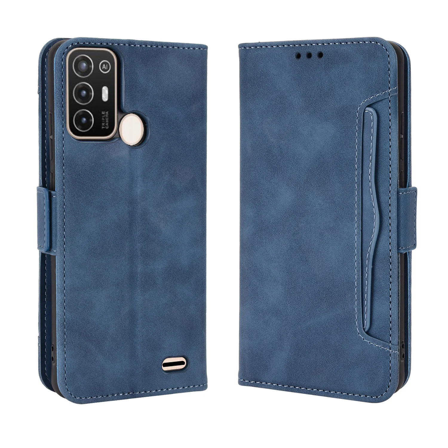 Per Zte Blade A52 Cover Premium Leather Flip Multi-Card Slot Cover Per Zte Blade A52 A 52 Custodia Per Telefono Per Zte Bladea52