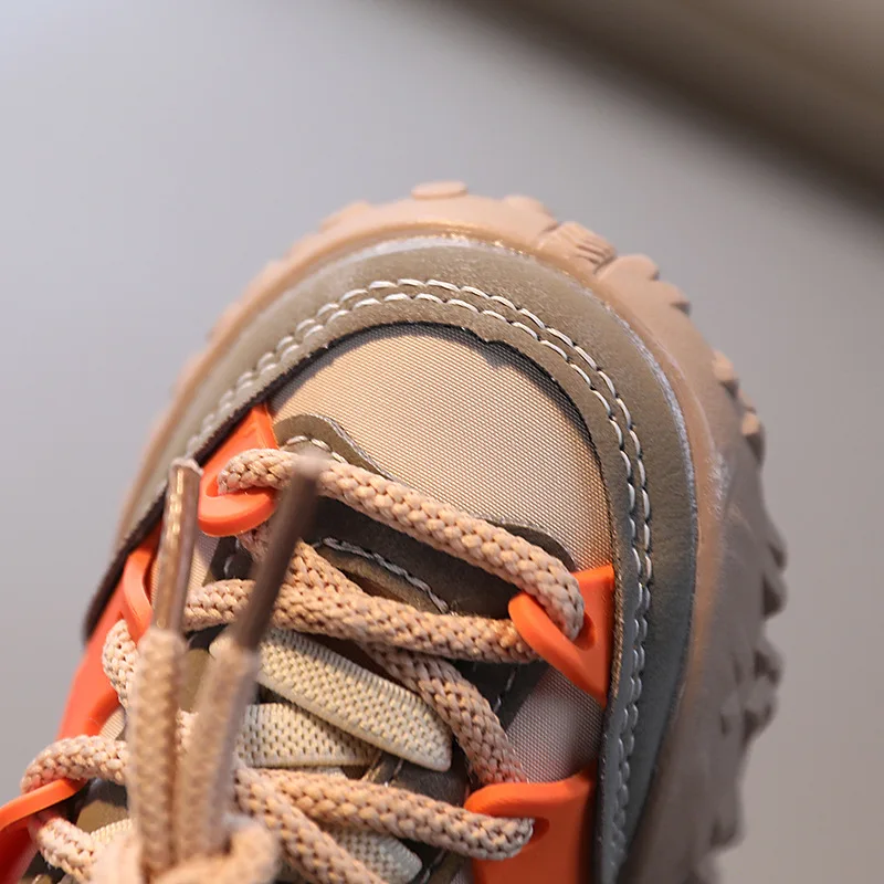 Children Sport Shoes Winter Autumn Baby Cotton Shoes Girls Fashion Color Matching Clunky Sneakers Boys Warm Soft Running Shoes 5