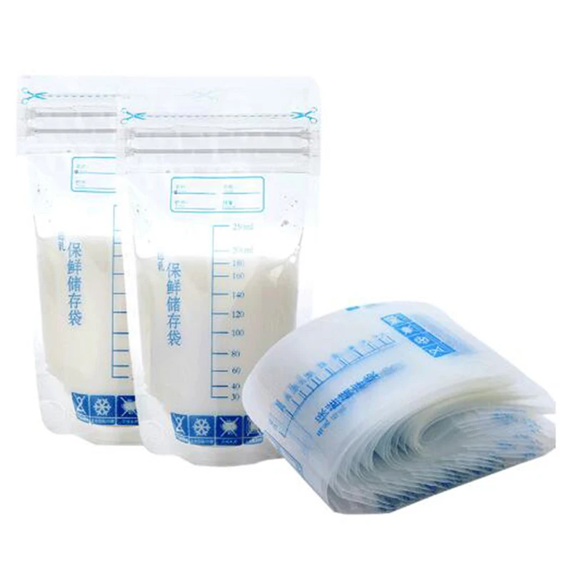 

30 Pcs Baby Storage Bags For Breast Milk 250ml BPA Free Baby Safe Mother Milk Freezer Feeding Bags Infant Food Storage Milk Bag