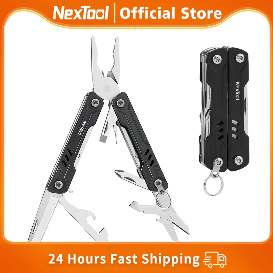 NexTool 11 in 1 미니 세일러 플라이어 멀티 도구 접이식 가위 스크루 드라이버, 휴대용 EDC 야외 장비, 수공구 멀티툴