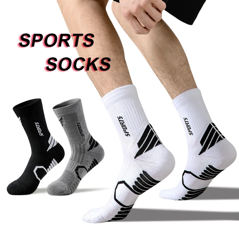 

Men Sports Socks Riding Cycling Basketball Running Sport Sock Hiking Tennis Ski Unisex EU 39-45 Socks