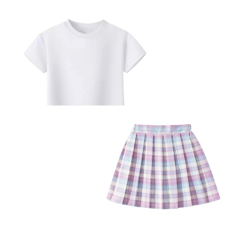 

NIGO Girls Summer T-shirt Printed Skirt Suit #nigo35297