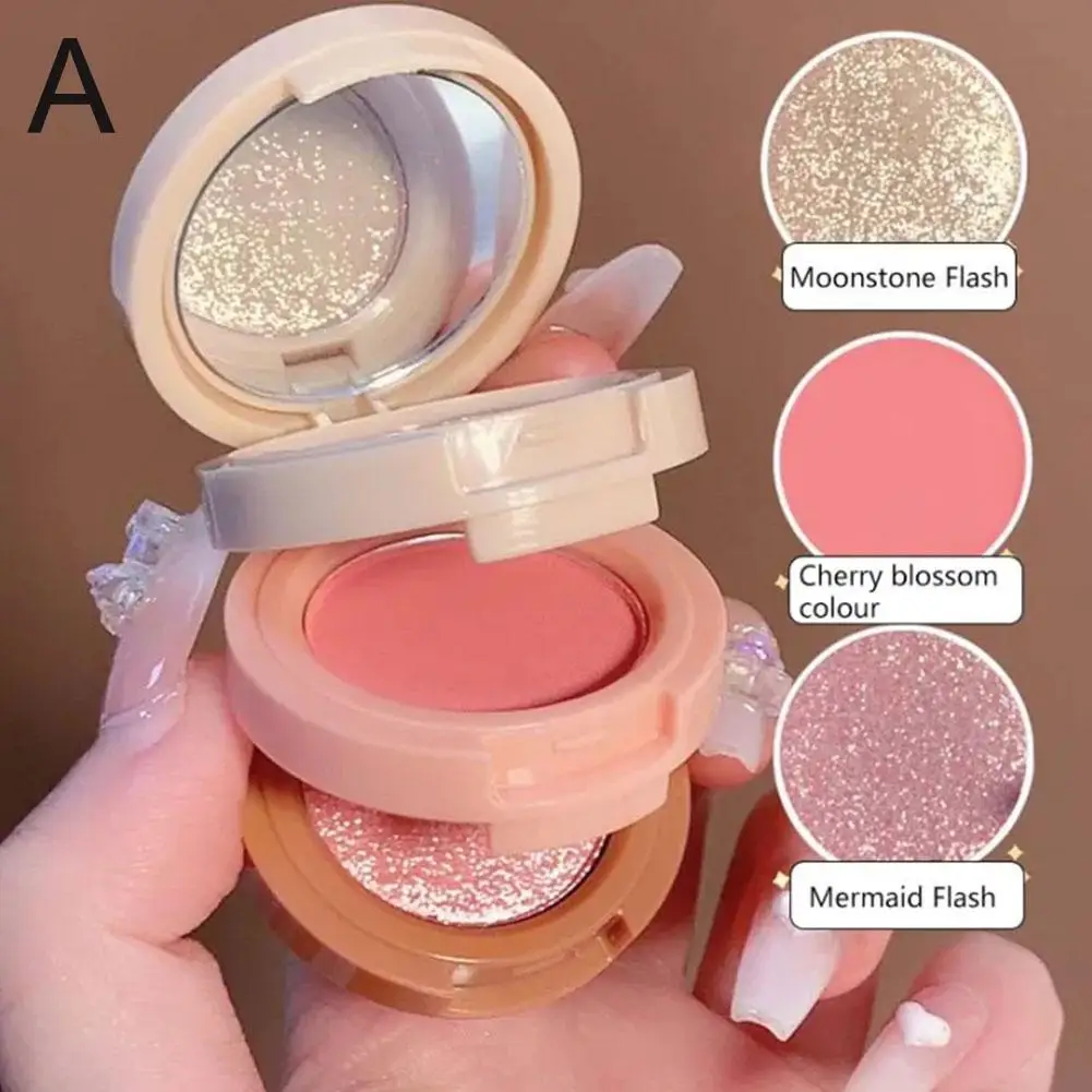 Rara beleza pitada fosco blush creme para em pó cushiony textura saltitante de longa duração natural flush ilumina a tez do rosto 10