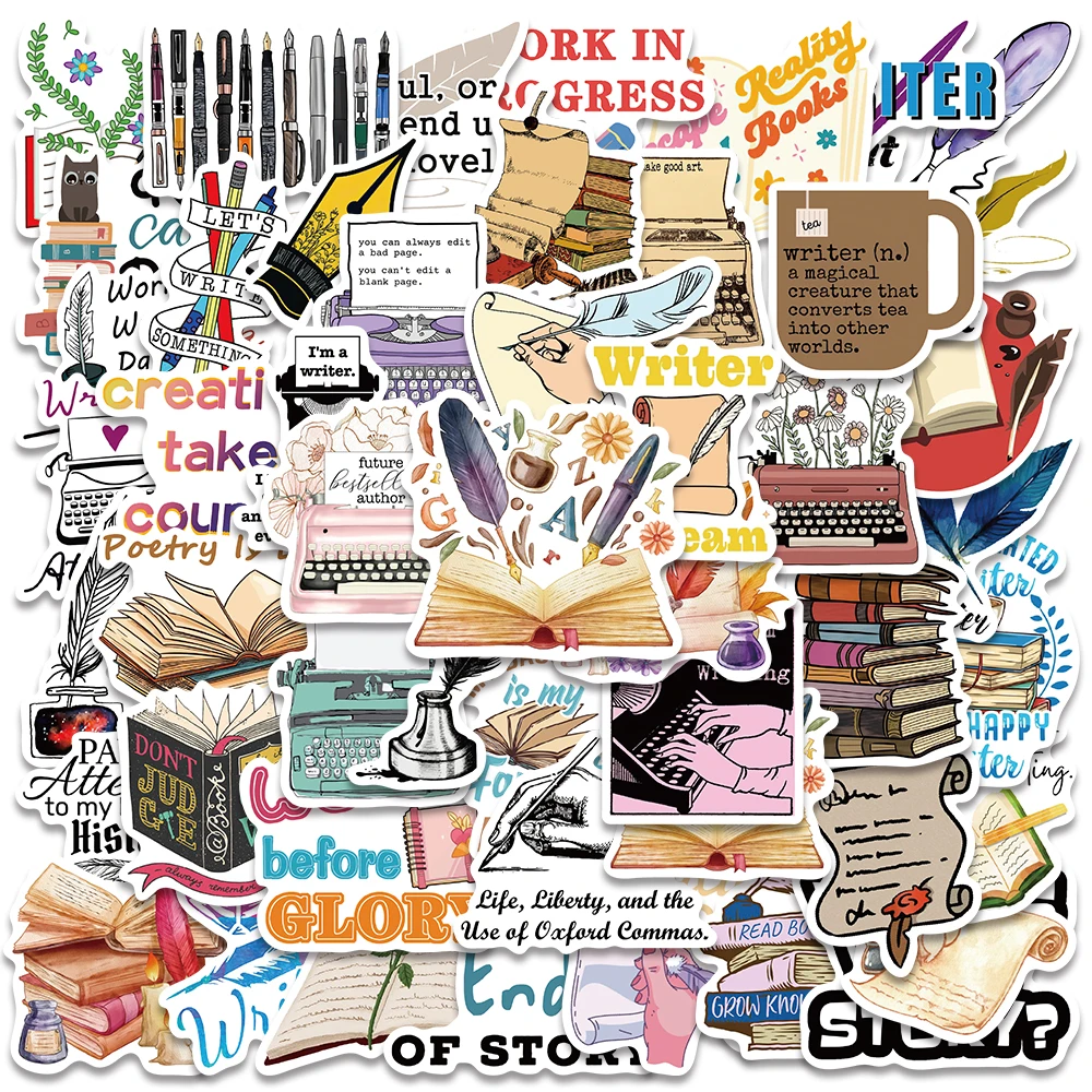 Set of 50 Dark Romance Bookish Aesthetic Stickers