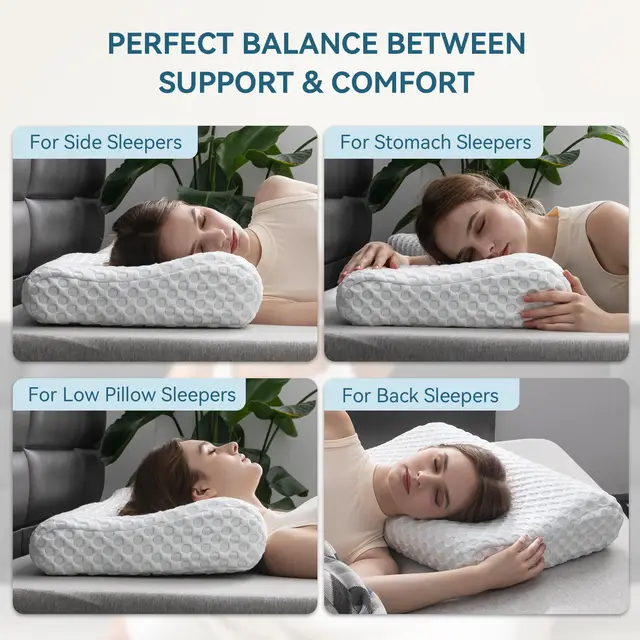 Back Pain Best Neck Pain Pillow For Side Sleepers Ergonomic
