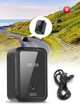  GF-09 Mini Magnetic GPS Tracker SOS Real Time Tracking Locator Device Voice Recorder Anti-Lost GSM Positioning Vehicle Tracking 