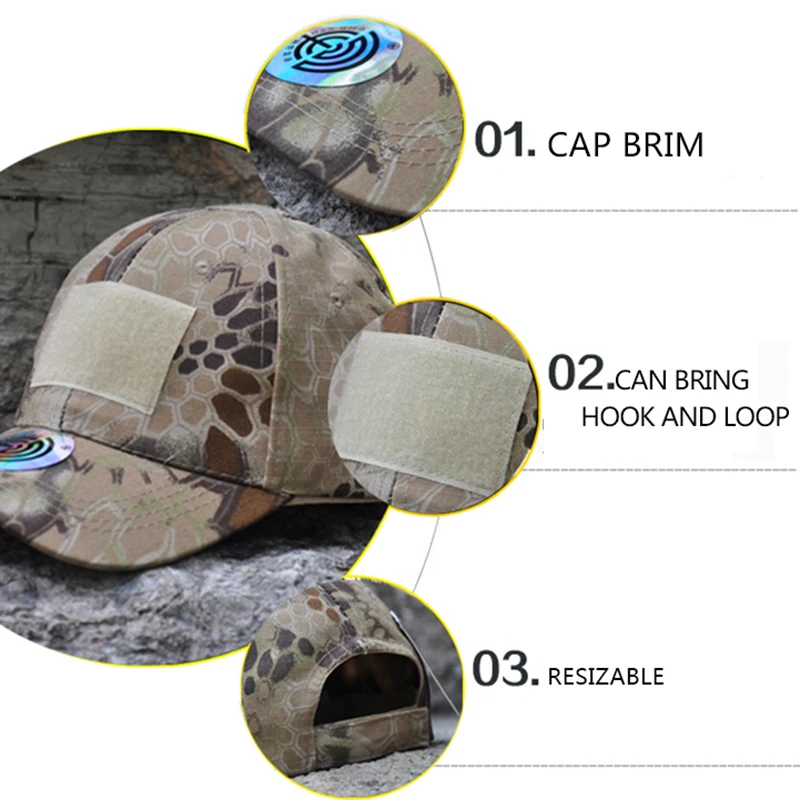 HAN WILD Sports Cap Tactical Hat Outdoor Black CP Camo Airsoft Cycling Hats Hunting Hiking Snapback Climbing Baseball Caps