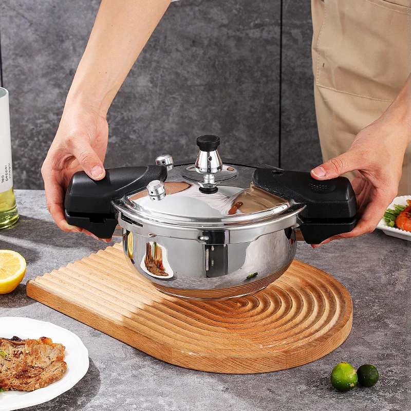 Stainless Steel Pressure Cooker Open Flame Induction Cooker Universal Household Explosion-proof Pressure Fast Cooking