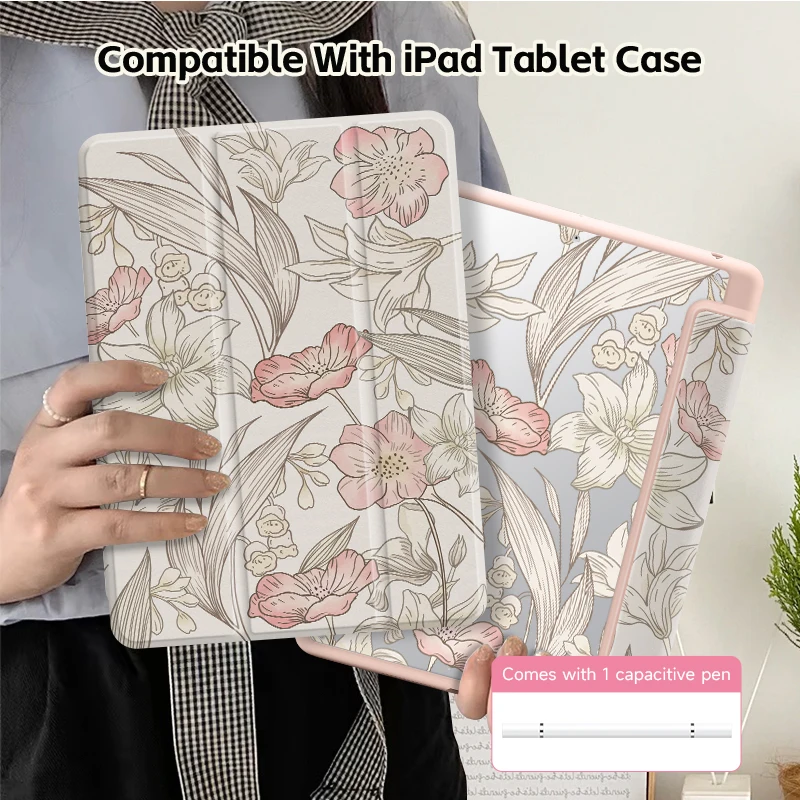 Transparent Acrylic iPad Cover with Double-Sided Printing and Optional Accessories Set