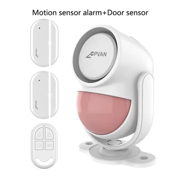 CPVAN 433MHz Wireless Infrared Alarm Detector Burglar PIR Motion Sensor Alarm for Home Security Protection System 125db Sound 1