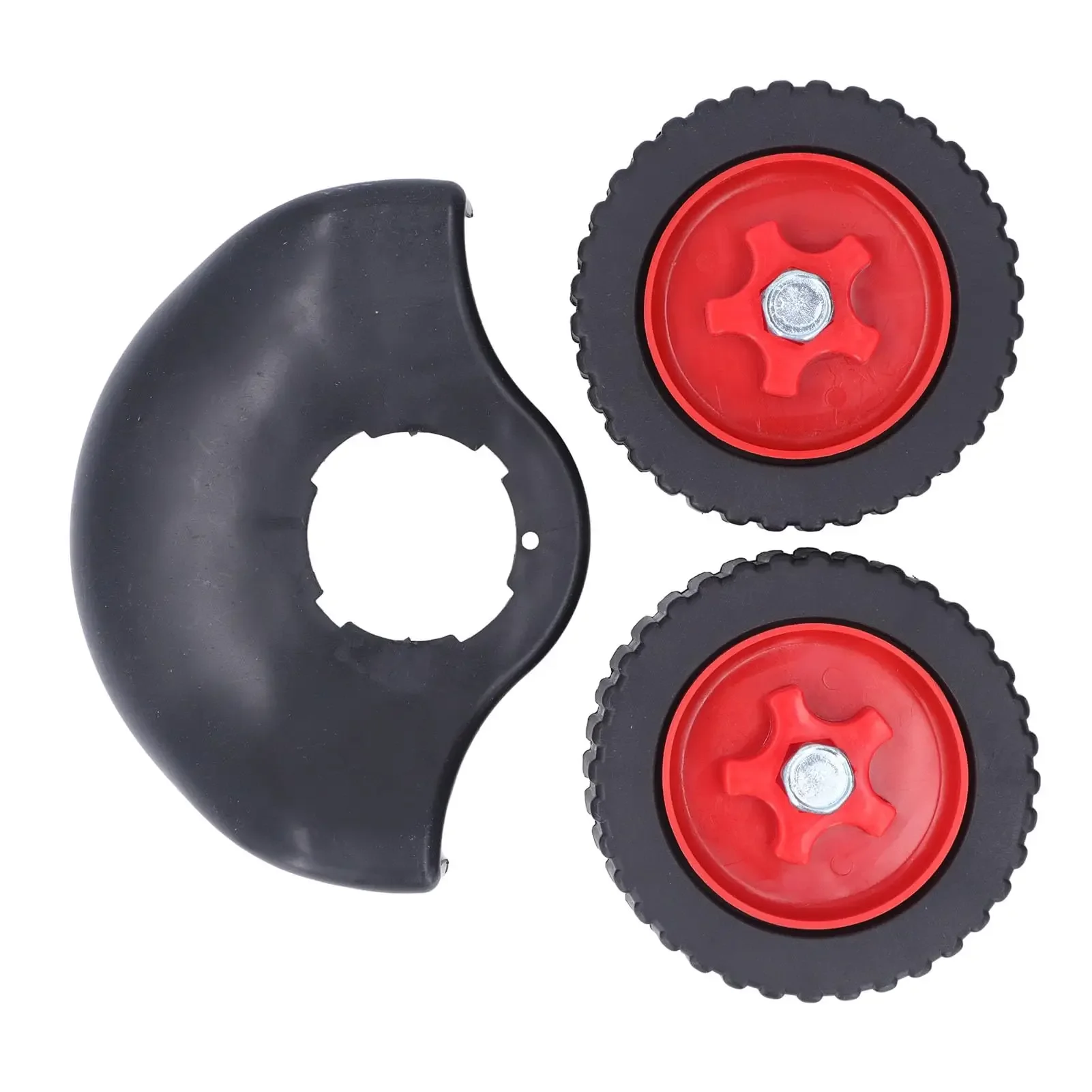 Weed Trimmer Support Wheel Weed Trimmer Support Wheels Grass Trimmer Support Wheel Attachment Universal Adjustable with Protective Cover Grass Cutter Parts