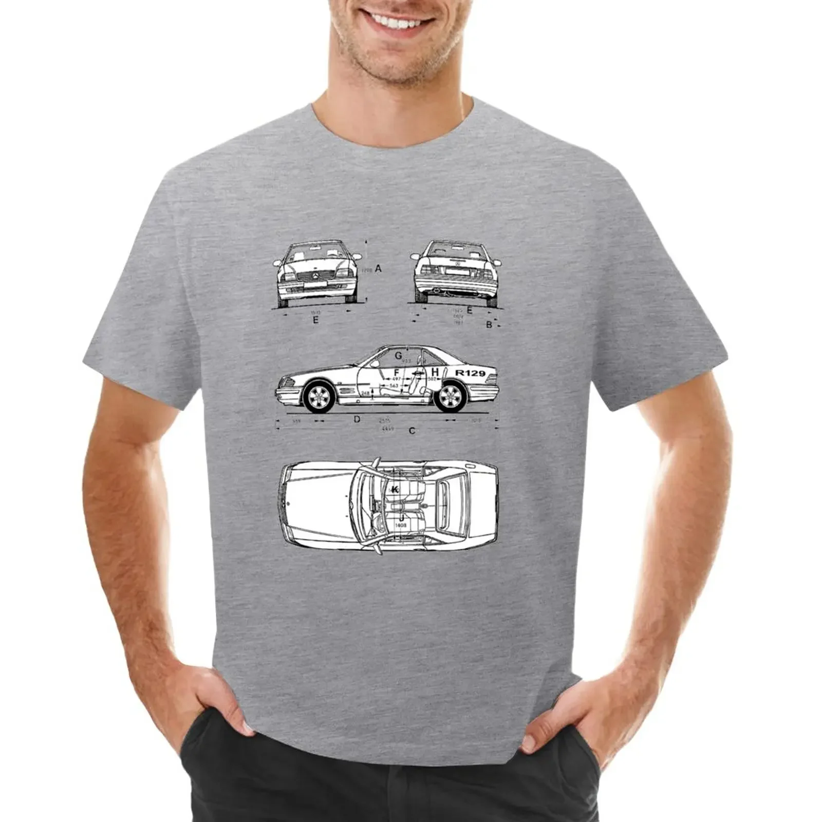 

R129 500SL-600SL-300SL-320SL T-Shirt boys whites funnys men clothing