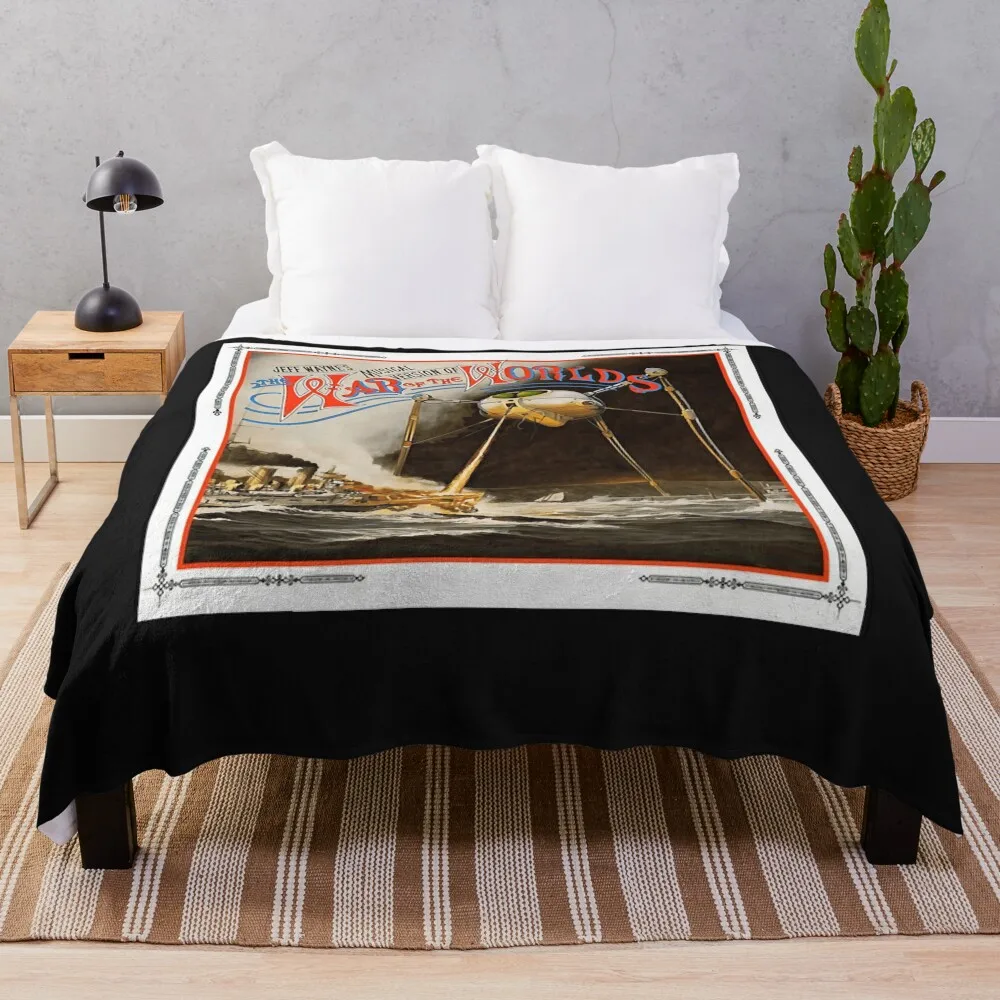War Of The Worlds - Thunderchild Classic Throw Blanket Picnic Beautellow Furry Winter Beds Coperte