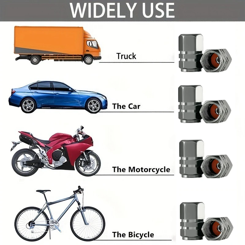 4Pcs 자동차 스타일링 새로운 자동차 트럭 자전거 타이어 휠 림 줄기 공기 밸브 캡 타이어 커버 알루미늄 A +++ + 품질 경량 내구성