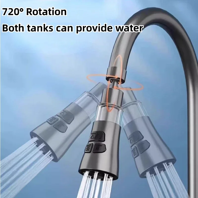 Kitchen Faucet Extender With Filter Function Universal Rotate Aerator Splash Filter Washbasin Faucet Bubbler Nozzle Aerator