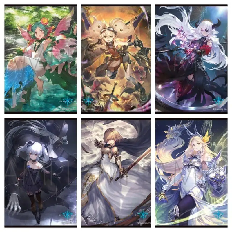 

5Pcs Anime Game Shadowverse Card sleeve Aurelia Kawaii card protection Hobbies Collectibles Gift Toys