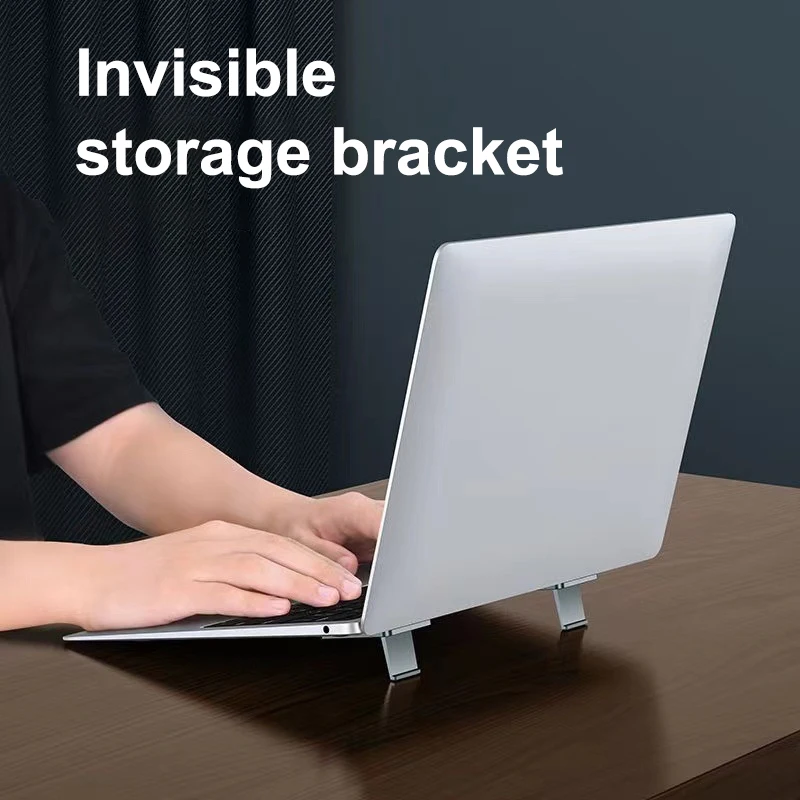 2PCS Foldable Laptop Adjustable Riser Cooling Bracket Stand Portable Notebook Support Holder Universal For Laptop Tablet Phone