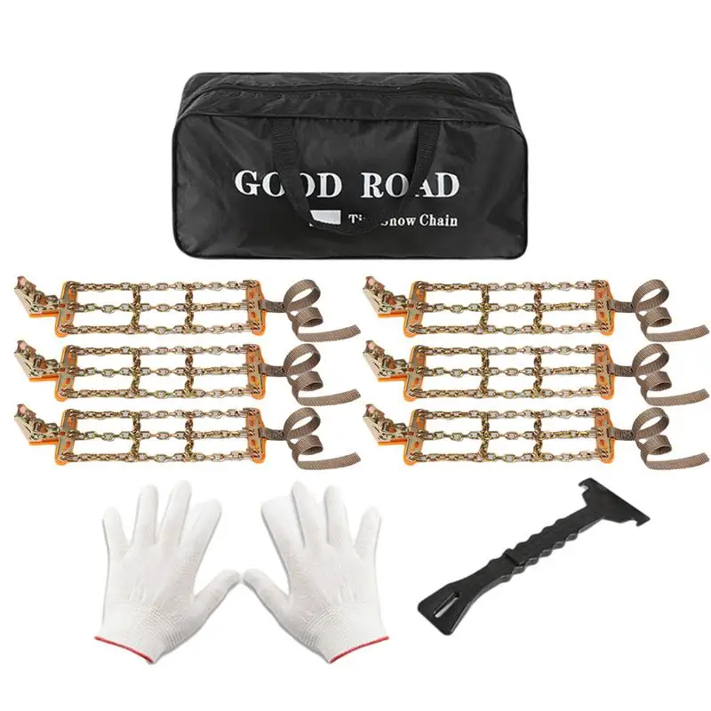 

Car Snow Chain Off Road Motorcycle Anti-Slip Car Snow Chains Tyre Winter Roadway Safety ATV Truck Tire Chain Anti-Skid