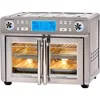Dual Zone 360 Air Fryer Oven Combo with French Door, 25 QT, Meals to Cook Two Foods in Two Different Ways at The Same Time 1