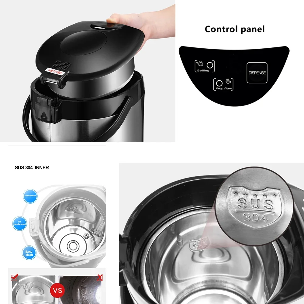 5.8L Electric Kettle Temperature Control Keep Warm Coffee Hot Water Boiler Food Grade 304 Stainless Steel Electric Kettle 5