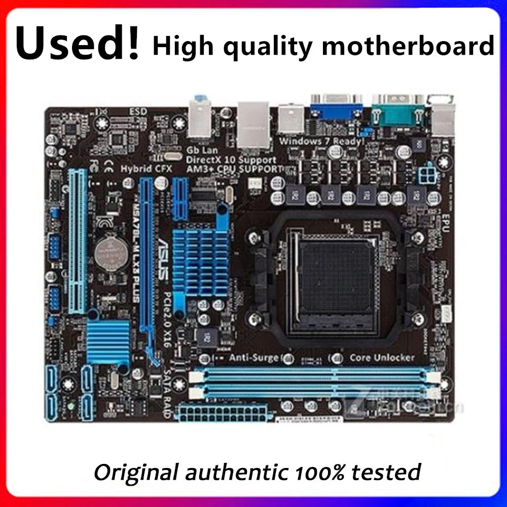 

AM3 + материнская плата для ASUS M5A78L-M LX3 PLUS или M5A78L-M LX DDR3 AM3 + AMD 760G M5A97FX оригинальная настольная материнская плата M5A78 б/у