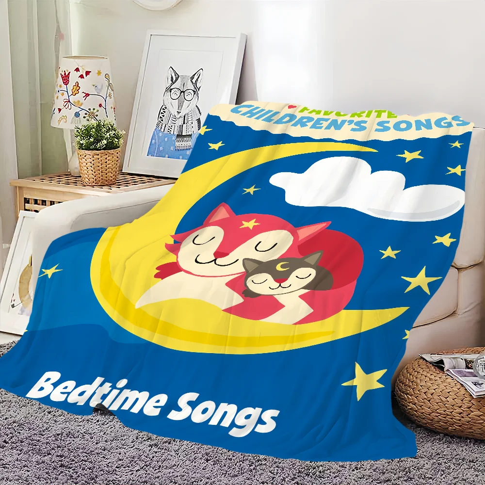 cute Skin friendly comfort lullabies warm soft plush spanish blanket suitable sofa Bedtime Tonie living Song room office bedroom 6
