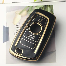 Premium TPU Car Key Case Cover - Sleek Protection for Your Auto Remote Accessories (Black)