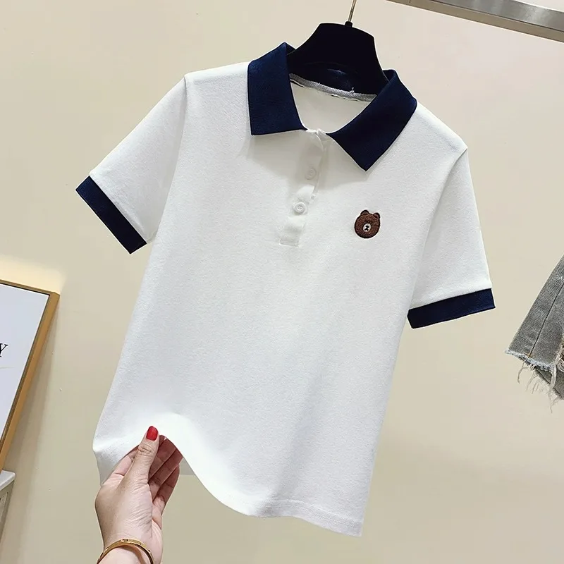 New golf wear ladies summer short sleeves women summer short sleeves slim and breathable