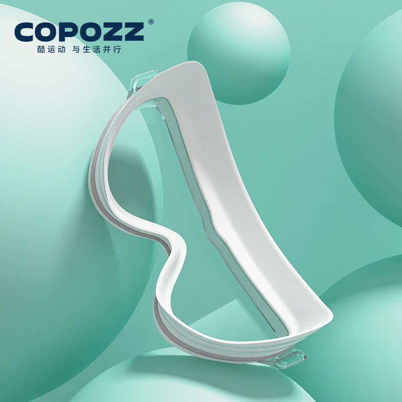 COPOZZ 대형 프레임 성인용 수영 고글, 전문 김서림 방지 스포츠 수영 안경, 남성 및 여성용 방수 수영 안경