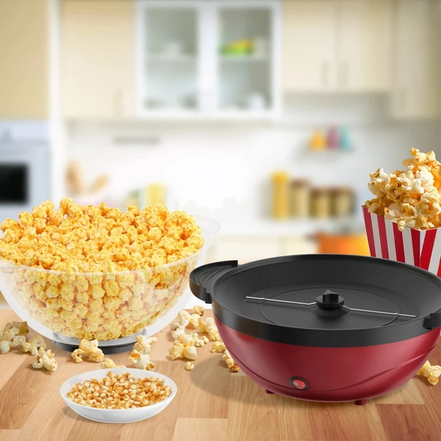 Popcorn Maker Fast Heat Up Popcorn Popper Machine Electric Nonstick Hot Oil  Popcorn Maker Easy To Control Clean Eu Plug - Popcorn Makers - AliExpress