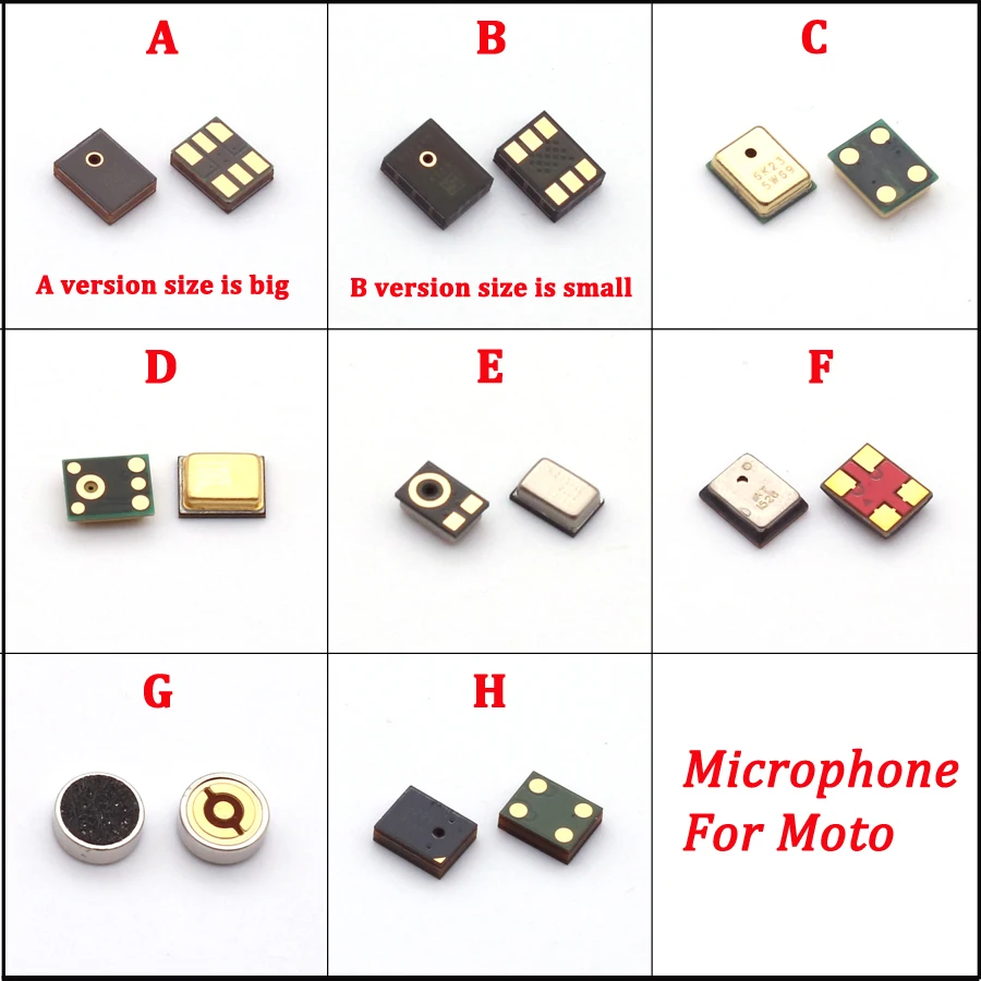 20 Pz Microfono Interno Per Motorola Moto E4 E5 E6 C X Z3 Z2 Play G8 G7 G6 G5S G5 G4 G2 G Plus One Action Mic Trasmettitore Altoparlante