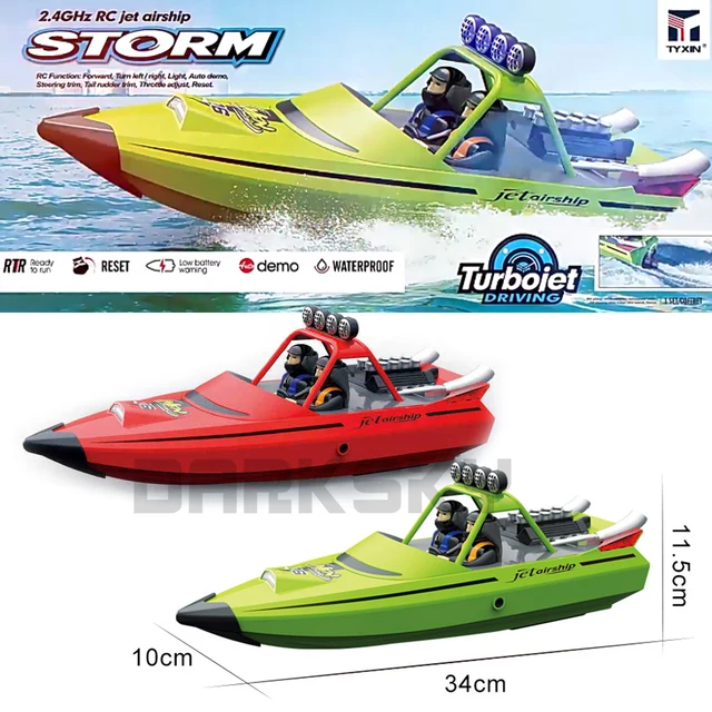 TY725 2.4GHz RC TURBOJET PUMP High-Speed Remote Control Jet Boat Low Battery Alarm Function Adult Children Toy Gift 1