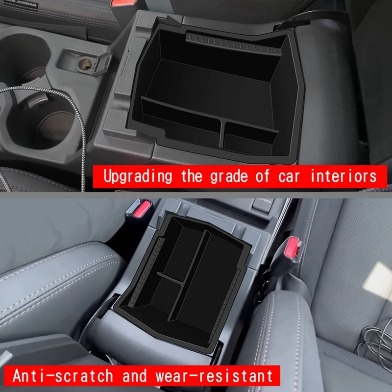 Car Center Console Armrest Storage Box Organizer Tray For Subaru Forester Interior Accessories