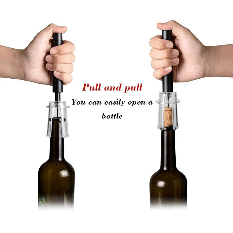 Bottle Opener 1Pc Pneumatic With Stainless Steel Pin Type Cork Tool Kitchen Opening Tools Accessories