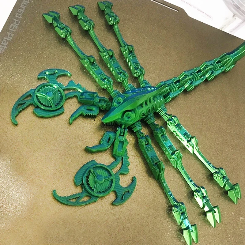 3D Printed Movable Joints Scorpion Toys Simulation Articulated Animal Figurine Ornaments Creative Model Desktop Decoration Gifts