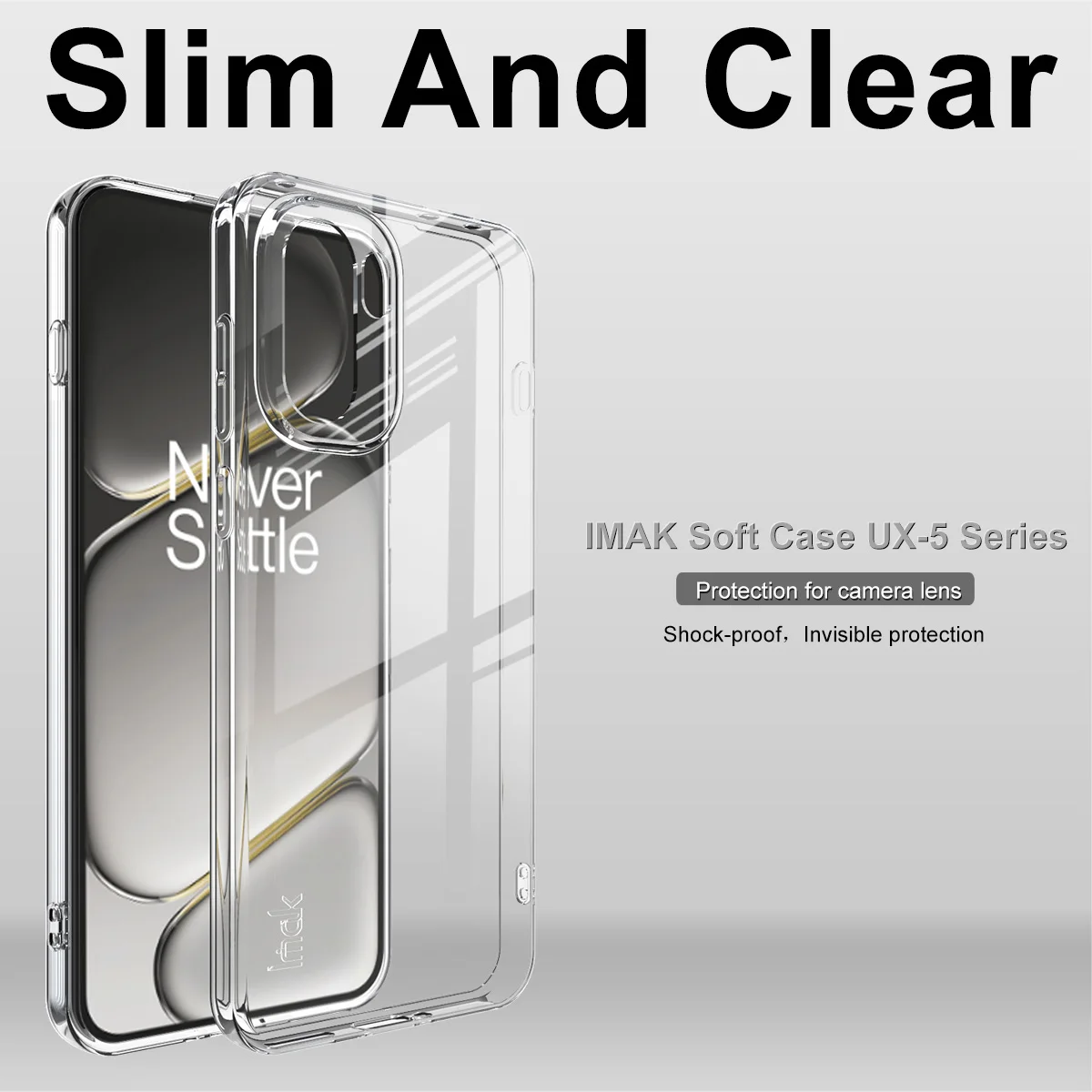 Ultra Thin Soft Clear Back Cover Phone Case by IMAK