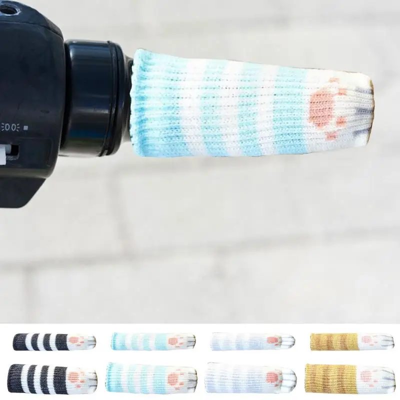 

Motorcycle Grip Cover Soft Warm Comfort Motorcycle Handlebar Sleeves Anti Slip Handlebar Plush Cover Motorcycle Accessory