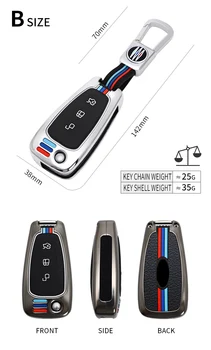 Custodia per chiave pieghevole per auto per Ford Focus C-Max S-Max Galaxy Mondeo Ranger Transit Tourneo portachiavi con borsa personalizzata 4 Custodia per chiave pieghevole per auto per Ford Focus C-Max S-Max Galaxy Mondeo Ranger Transit Tourneo portachiavi con borsa personalizzata - Custodia per chiave pieghevole per auto per Ford Focus C Max S Max Galaxy Mondeo