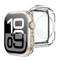 Premium Aluminum Alloy Apple Watch Protective Case with TPU Bumper and Metal Frame for 40mm Series 4 - 6 - 5 - SE (Transparent)