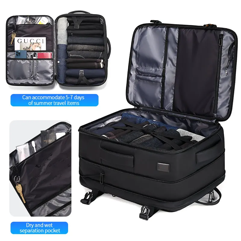 Fenruien New Multifunction Backpack Men's Business Backpack High Quality Classic Travel Male Backpacks Fit 17.3 Inch Laptop 5