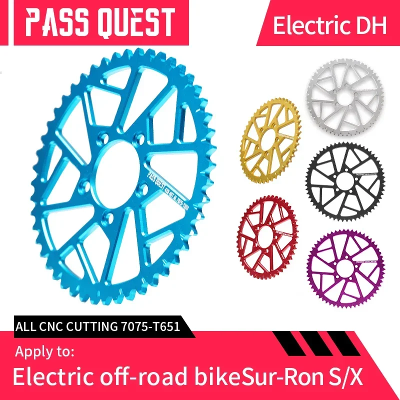 

PASS QUEST Electric Bike Chainring Light Bee 48T 52T 58T Motorcycle Sprocket For Sur-Ron Light Bee X S Off-Road Electric Bike