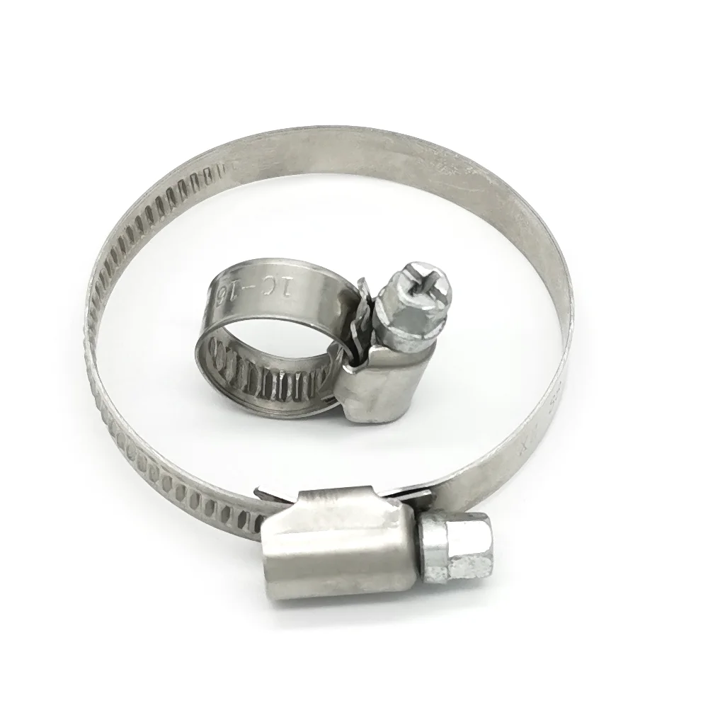 Description Picture 5 of item25pcs 8-89mm German Type Hose Clamps Adjustable Stainless Steel Worm Drive Pipe Clips for Air Hose Water Pipe Fuel Hose 5 Sizes