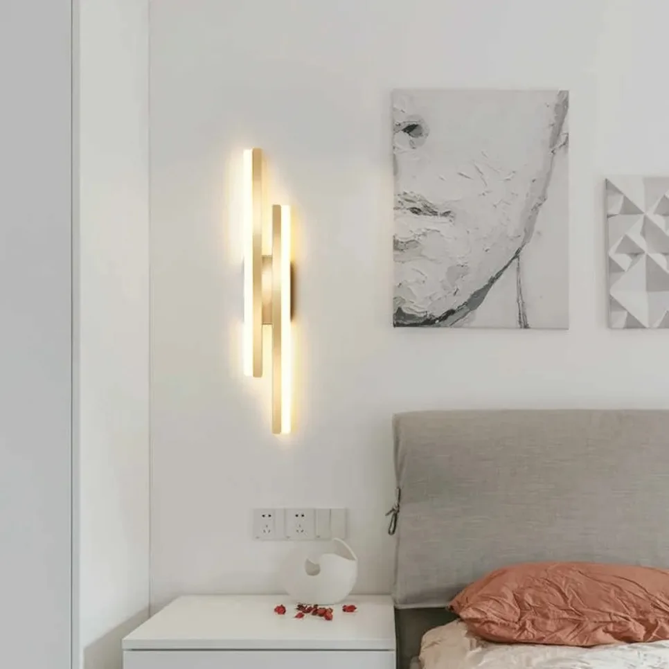 Modern LED Wall Light for Living Room Stairs Bedroom Corridor Wall Sconces Lamp Home Interior Decoration Lighting AC85-265V