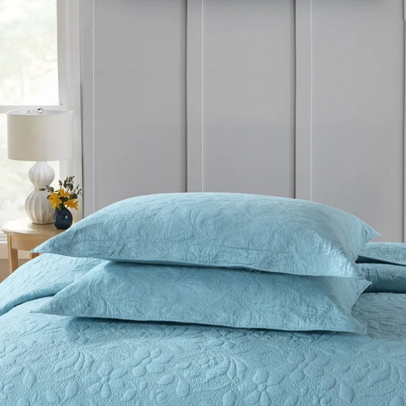 Home Bedding Cotton Quilt, Quilted Bedspread on the Bed, Summer Duvet Blanket in Bedroom Coverlets, Cubrecam Bed Cover Colcha